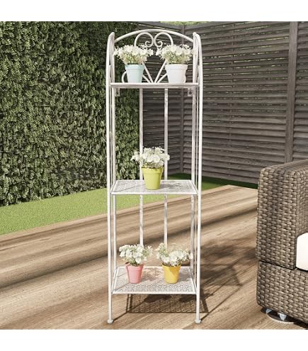 Amazon.com : Safavieh Outdoor Collection Noreen Antique White 3